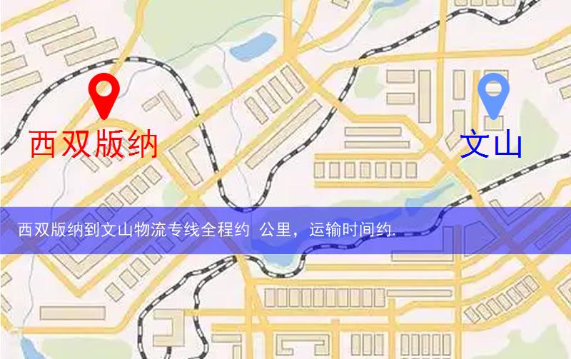 西双版纳到文山物流多少公里