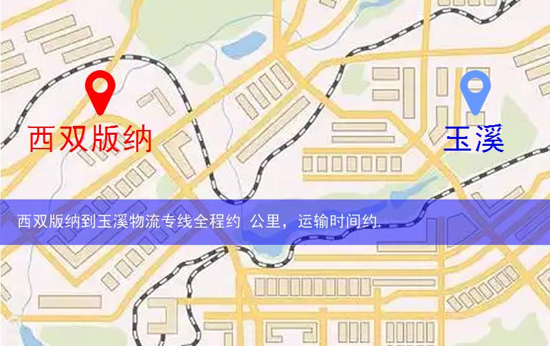 西双版纳到玉溪物流多少公里