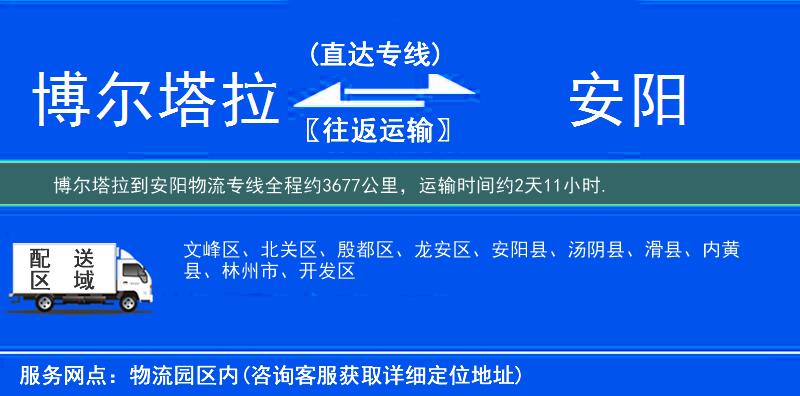 博尔塔拉到安阳物流专线