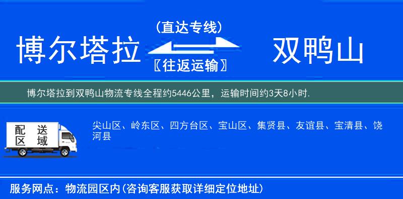 博尔塔拉到双鸭山物流专线