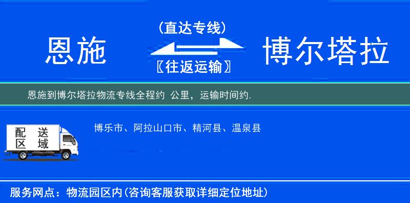 恩施到博尔塔拉物流专线
