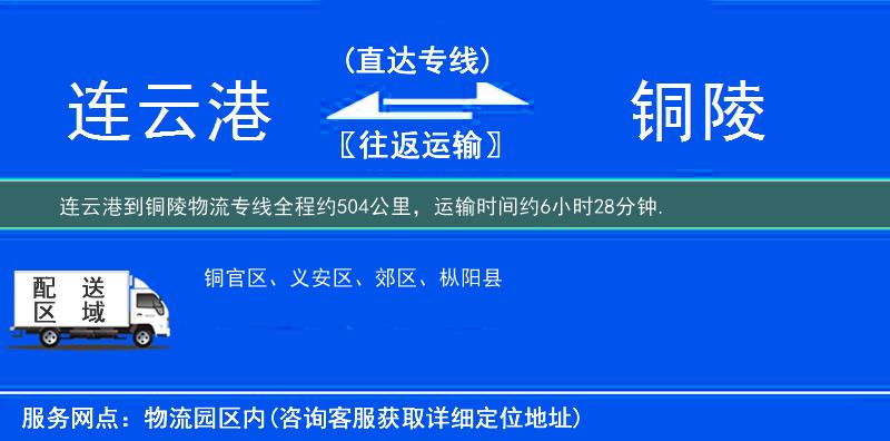 连云港到铜陵物流专线