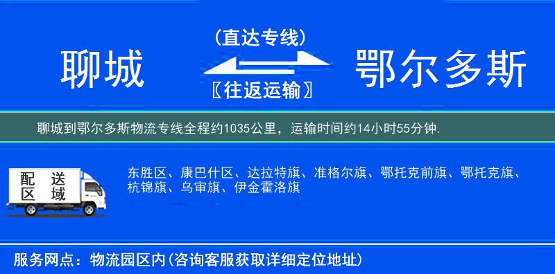聊城到鄂尔多斯物流专线