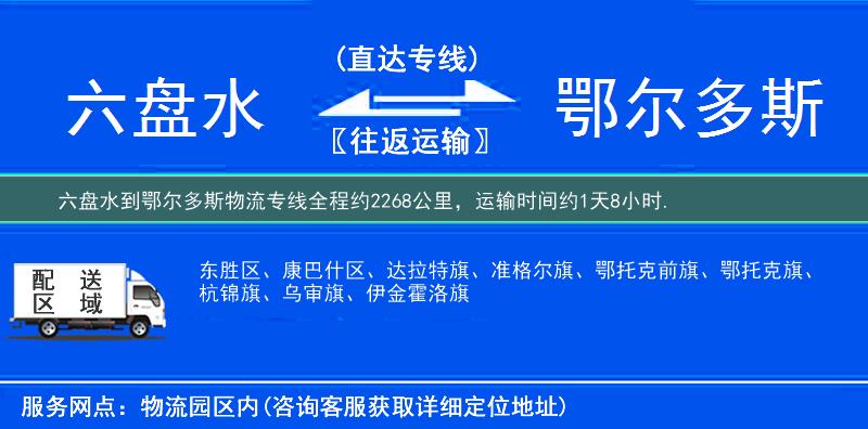 六盘水到鄂尔多斯物流专线