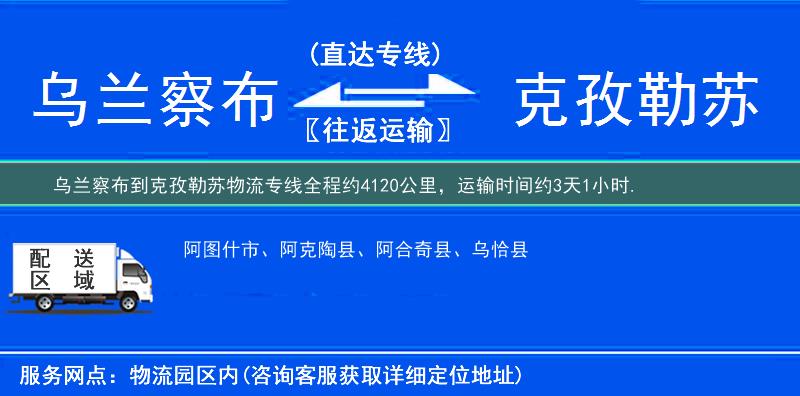 乌兰察布到克孜勒苏物流专线