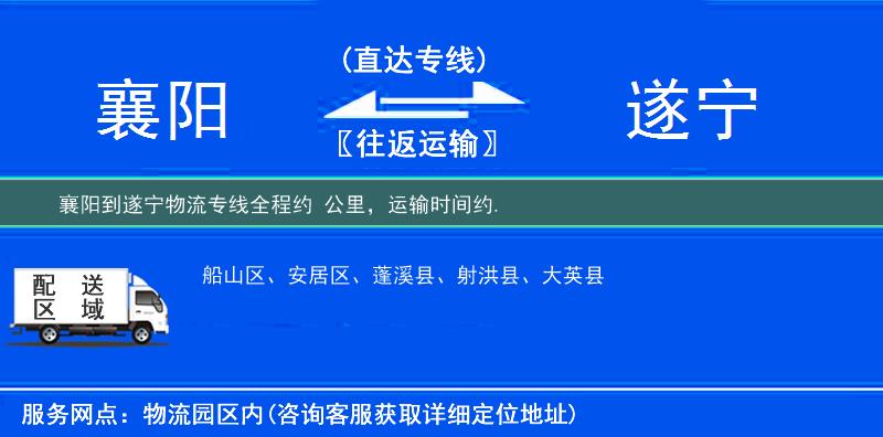 襄阳到遂宁物流专线