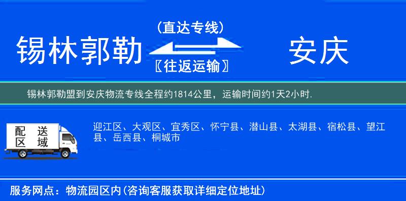 锡林郭勒盟到物流专线